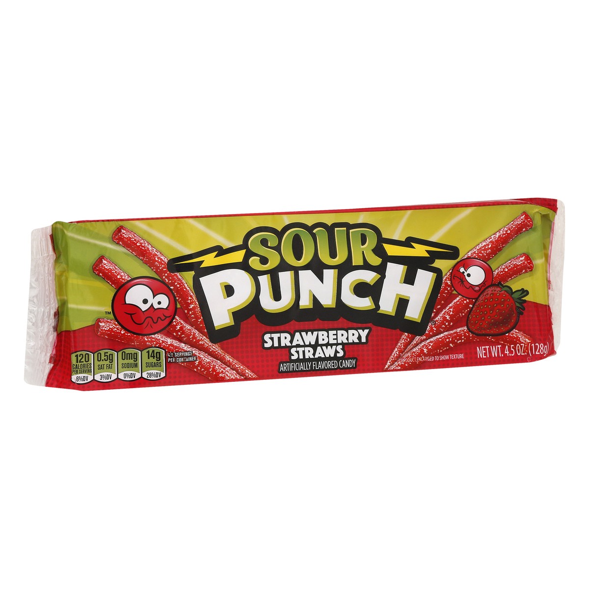 slide 2 of 9, Sour Punch Strawberry Straws Candy 4.5 oz, 4.5 oz