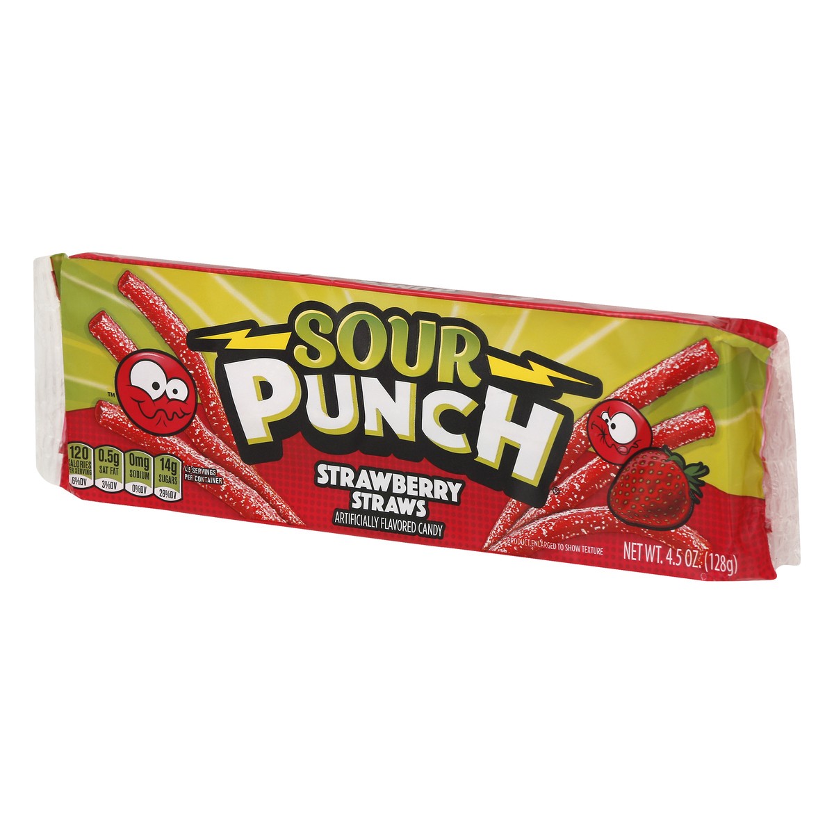 slide 3 of 9, Sour Punch Strawberry Straws Candy 4.5 oz, 4.5 oz