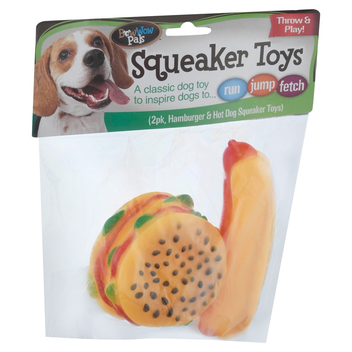 slide 5 of 10, BowWow Pals 2 Pk Squeaker Toys 1 ea, 1 ct