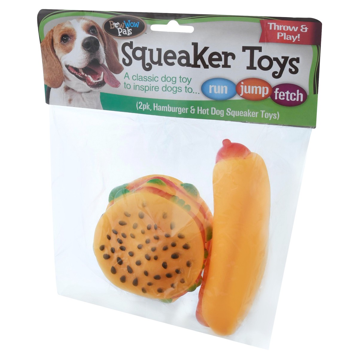 slide 6 of 10, BowWow Pals 2 Pk Squeaker Toys 1 ea, 1 ct