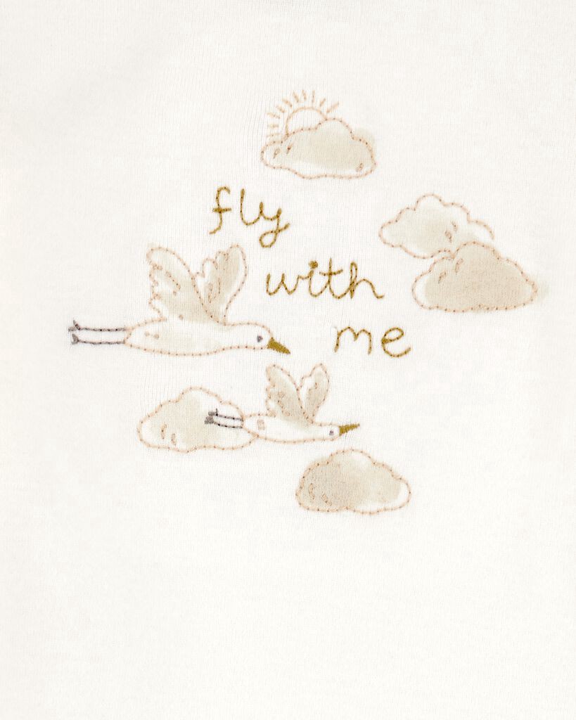 slide 2 of 4, Carter's Baby 4-Piece Cloud Print Outfit Set - White/Tan White/Tan 12M, 4 pc