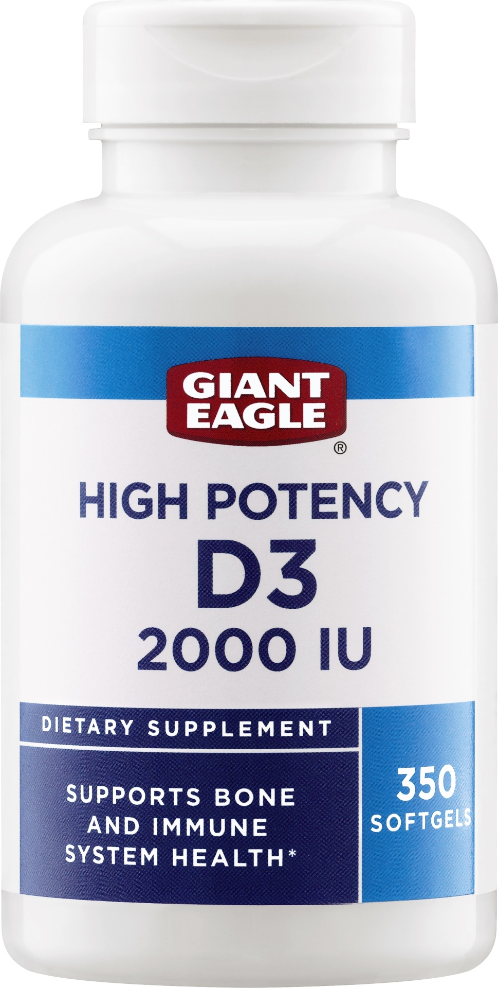 slide 1 of 1, Giant Eagle High Potency Vitamin D3 2000 Iu, 350 ct