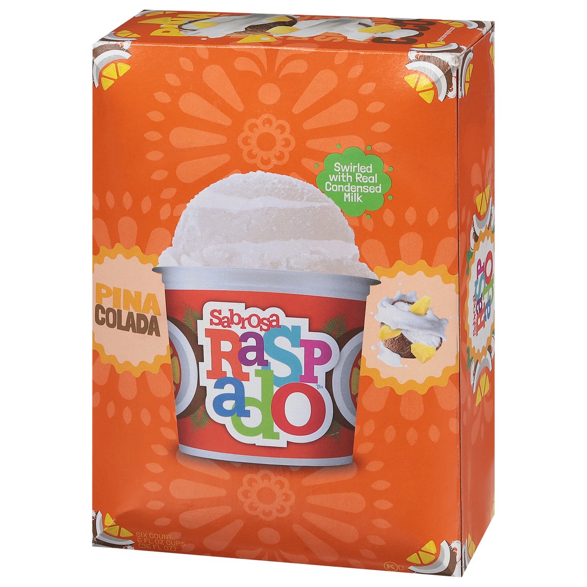 slide 8 of 9, Sabrosa Raspado Lindy's Pina Colada Italian Ice Raspado Pina Colad 6Ct, 6 oz