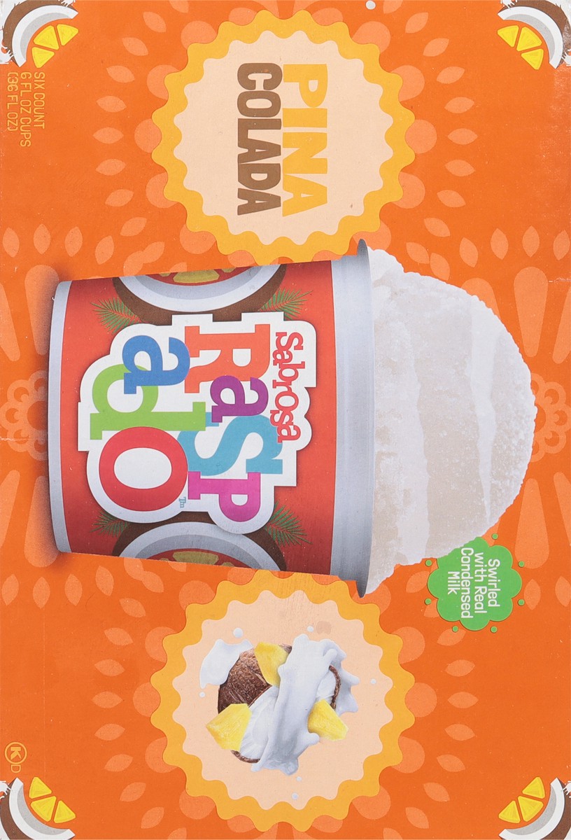 slide 2 of 9, Sabrosa Raspado Lindy's Pina Colada Italian Ice Raspado Pina Colad 6Ct, 6 oz