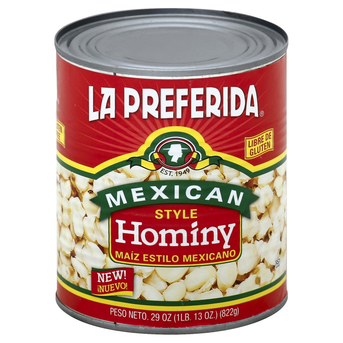 slide 2 of 2, La Preferida Hominy 29 oz, 29 oz