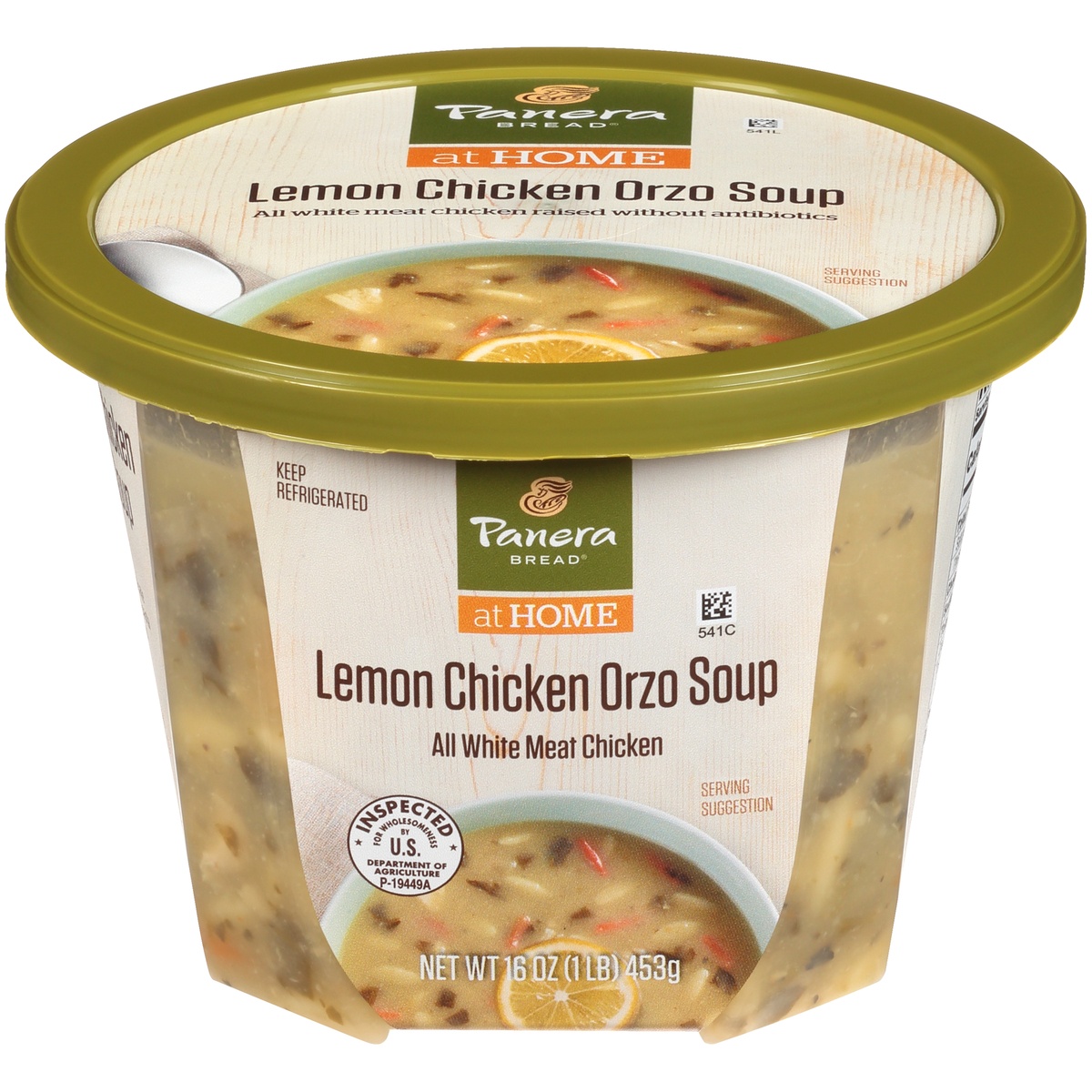 slide 1 of 1, Panera Bread at Home Lemon Chicken Orzo Soup, 16 oz