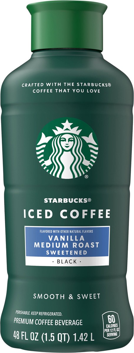 slide 4 of 12, STARBUCKS ICED COFFEE Flavored Beverages Chilled, 48 oz