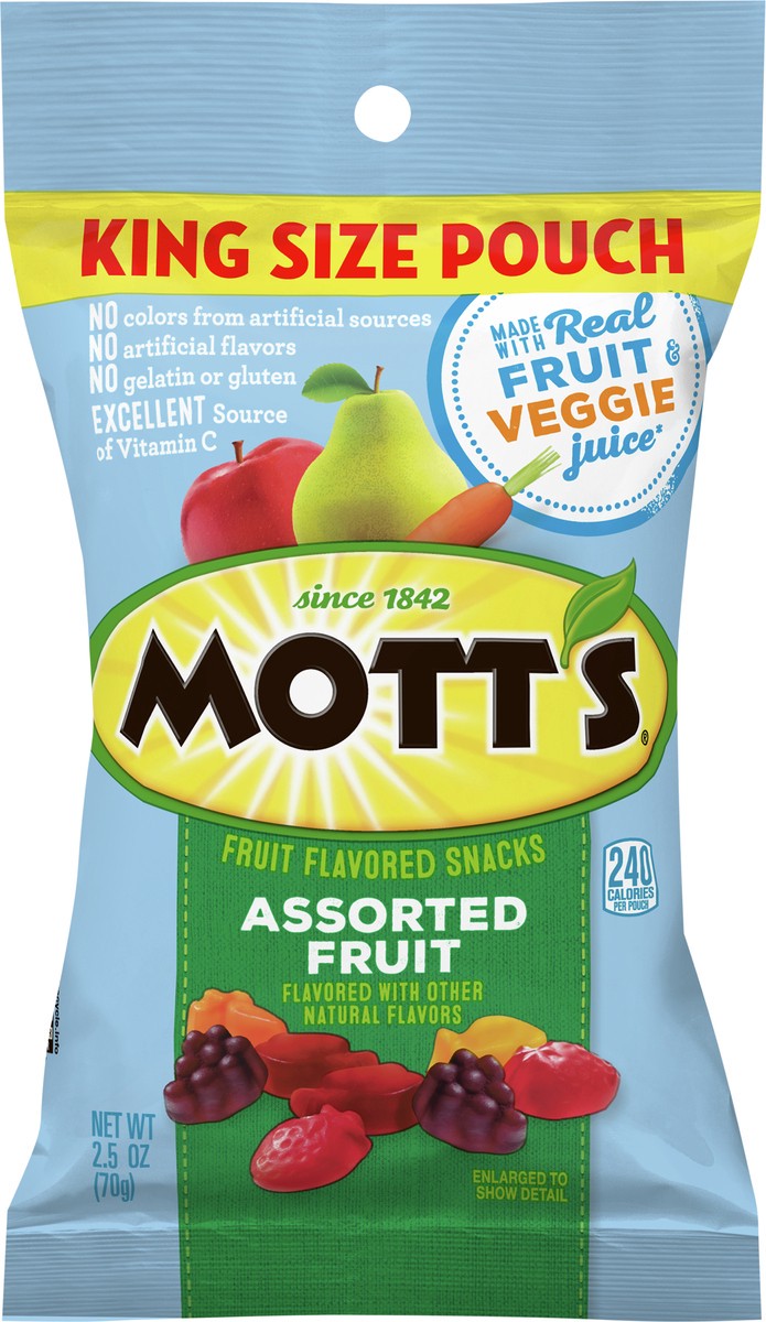 slide 4 of 13, Mott's Assorted Fruit Flavored Snacks, 2.5 oz