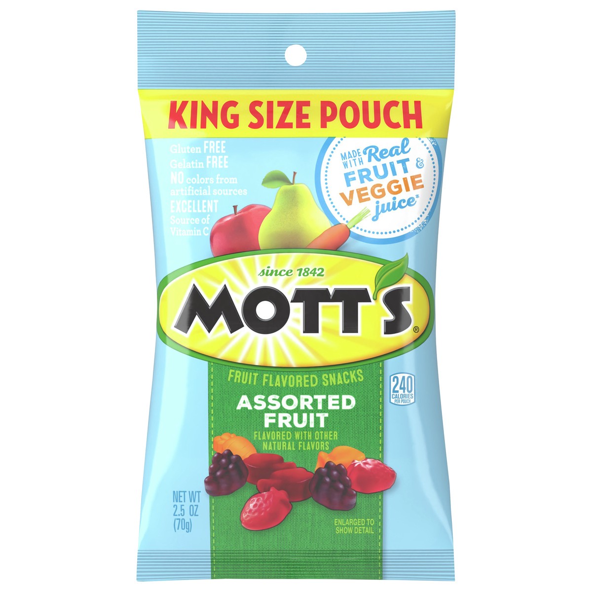 slide 1 of 13, Mott's Assorted Fruit Flavored Snacks, 2.5 oz