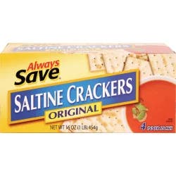 Always Save Saltine Crackers