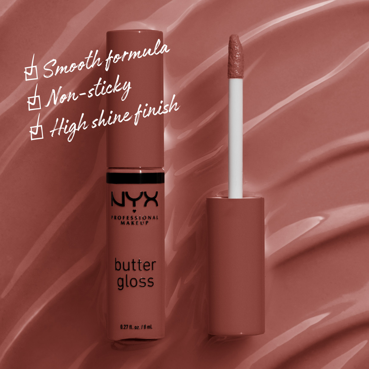 slide 29 of 29, NYX Professional Makeup Butter Butter Gloss Bling Non Sticky Lip Gloss, Shimmer Down, 0.27 fl oz, 0.27 fl oz