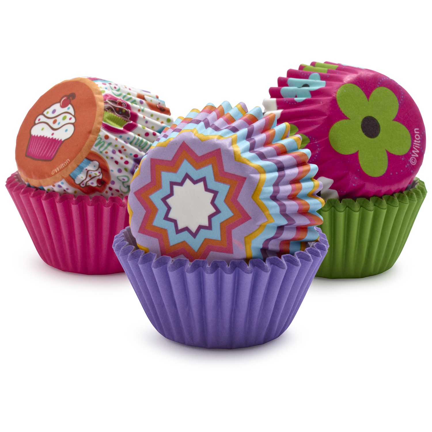 slide 1 of 1, Wilton Pinks and More Mini Cupcake Liners, 150 ct