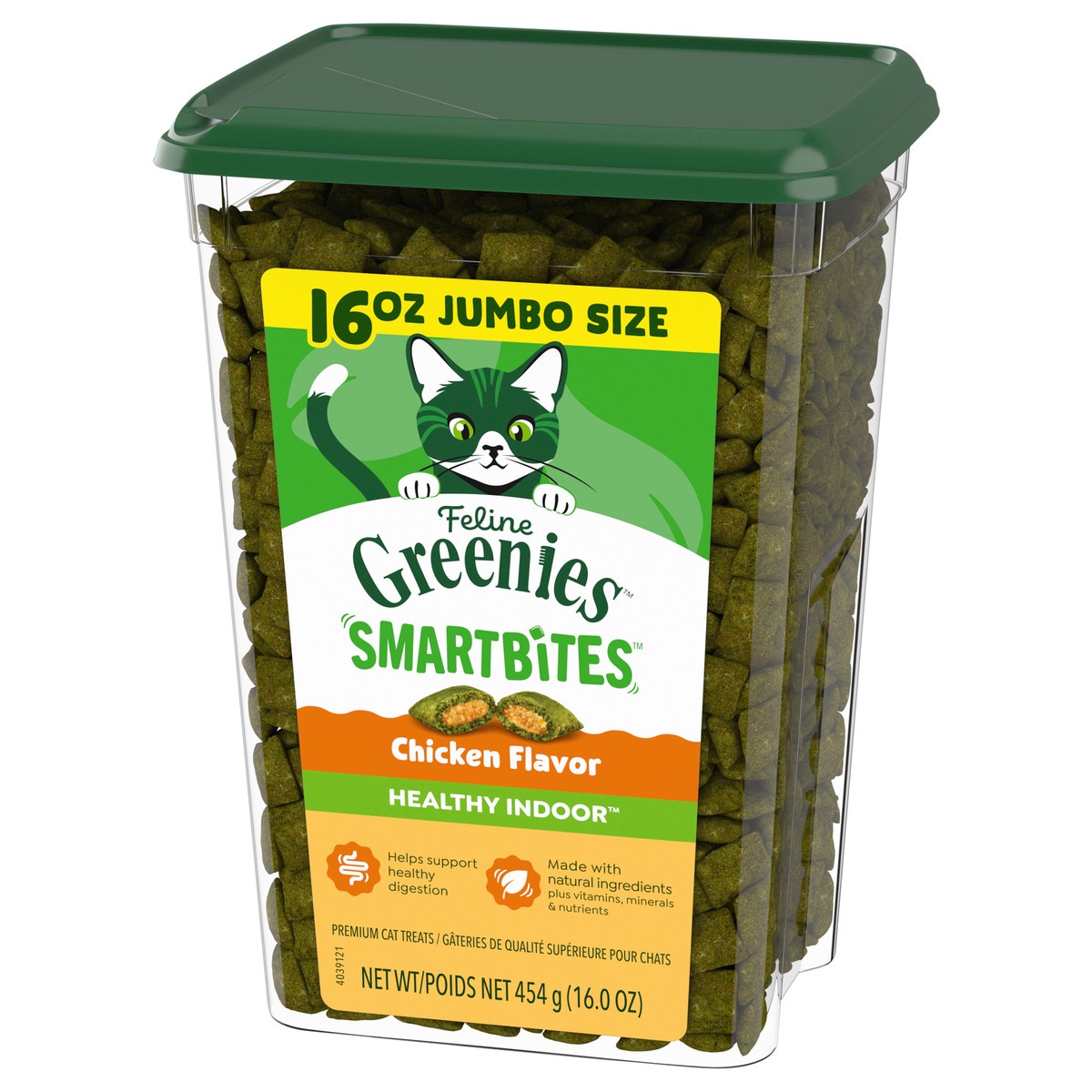 slide 2 of 4, Greenies SmartBites Healthy Indoor Premium Chicken Flavor Cat Treats Jumbo Size 16.0 oz, 16 oz