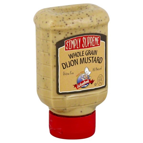 slide 1 of 1, Woeber's Simply Supreme Mustard Whole Grain Dijon, 10 oz