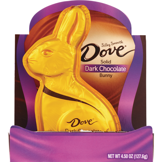 slide 1 of 1, Dove Solid Dark Chocolate Bunny, 4.5 oz