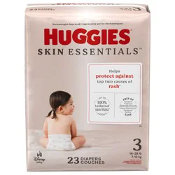 Huggies Skin Essentials Baby Diapers, Size 3 (16-28 lbs), 23 Ct