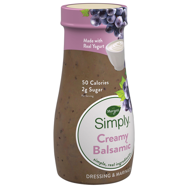 slide 1 of 6, Marzetti Simply™ Creamy Balsamic Dressing & Marinade 12 fl. oz. Bottle, 12 fl oz