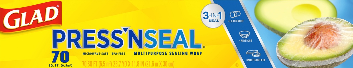 slide 4 of 6, Glad Sealing Wrap Multipurpose 3 in 1, 70 ft