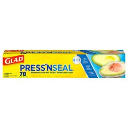 Glad Press'N Seal Food Plastic Wrap, 70 Square Foot Roll