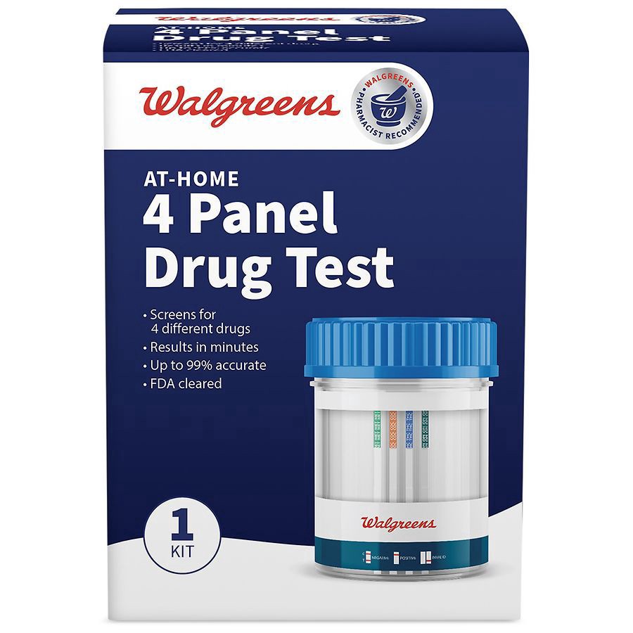 slide 1 of 1, Walgreens At-Home 4 Panel Drug Test, 1 ct