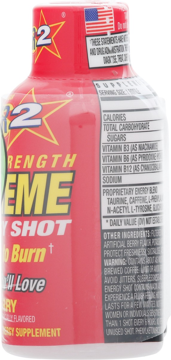 slide 12 of 12, Stacker 2 Extra Strength Extreme Berry Energy Shot 2 ea, 2 ct