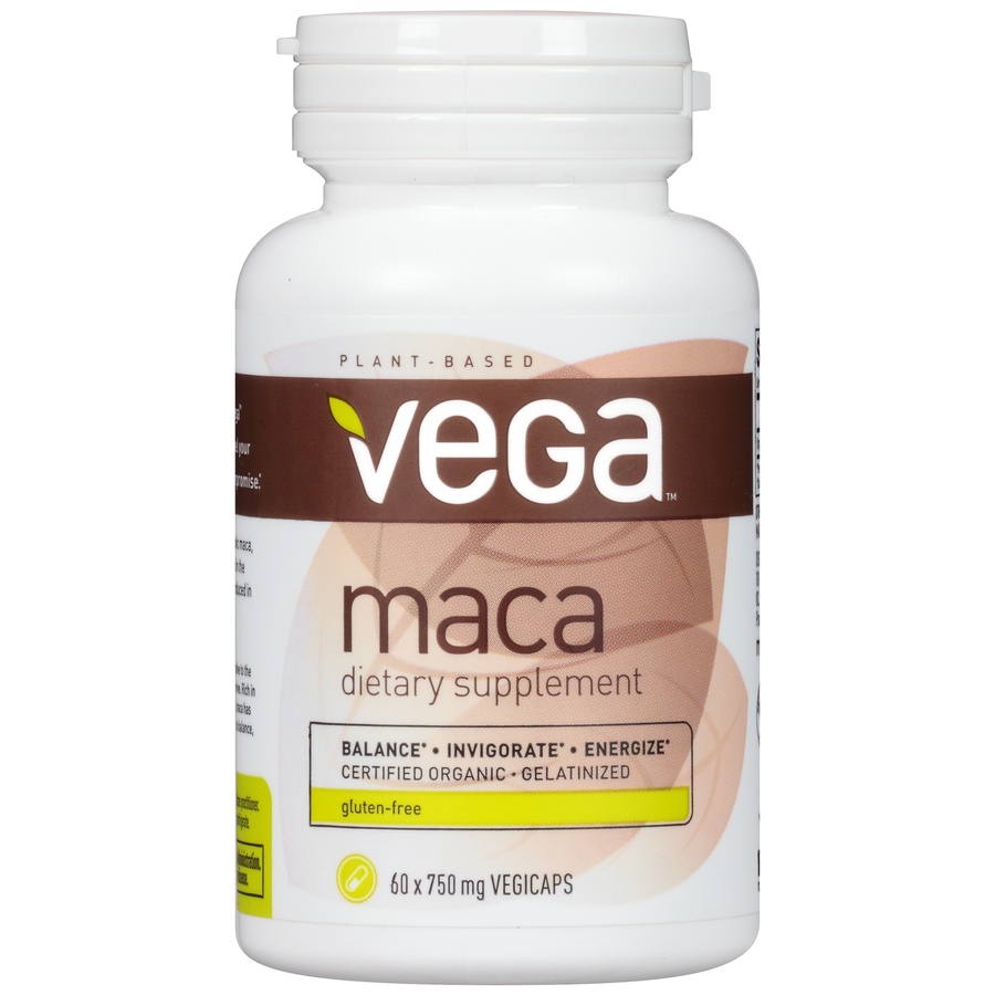 slide 1 of 1, Vega Maca Dietary Supplement 750mg Vegicaps, 60 ct