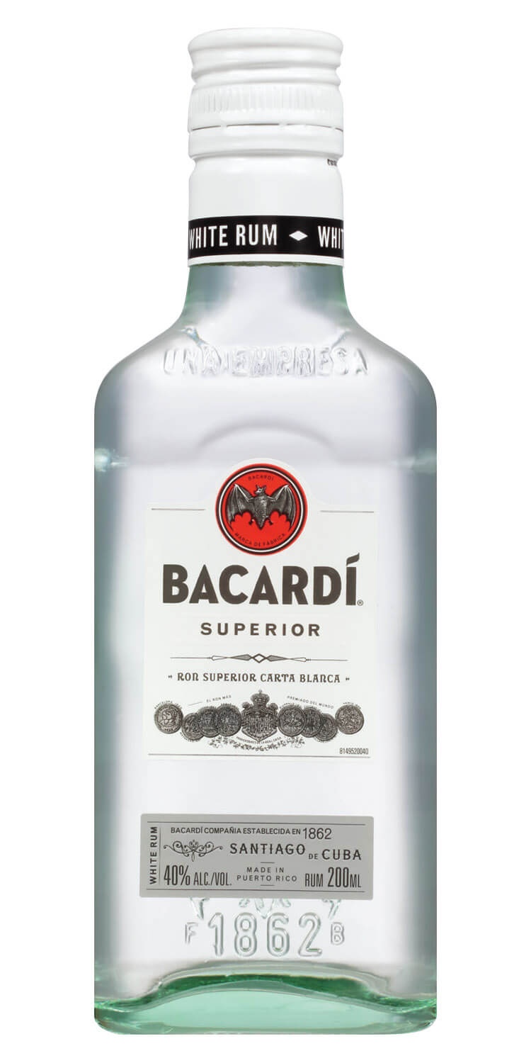 slide 1 of 1, Bacardi Superior Light Rum, 200 ml