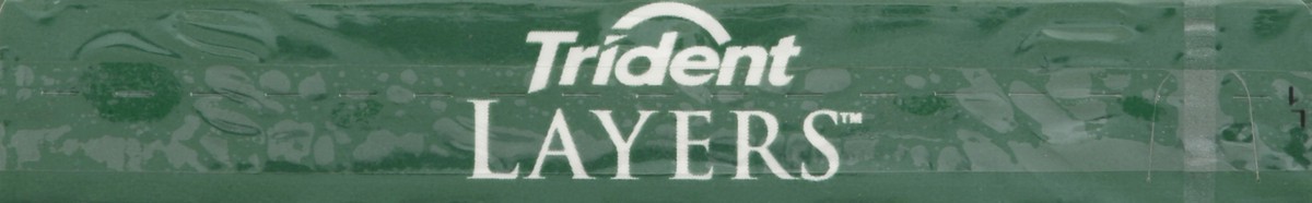 slide 3 of 7, Trident Layers Green Apple & Golden Pineapple Sugar Free Gum, 14 piece (1 pack), 0.09 lb