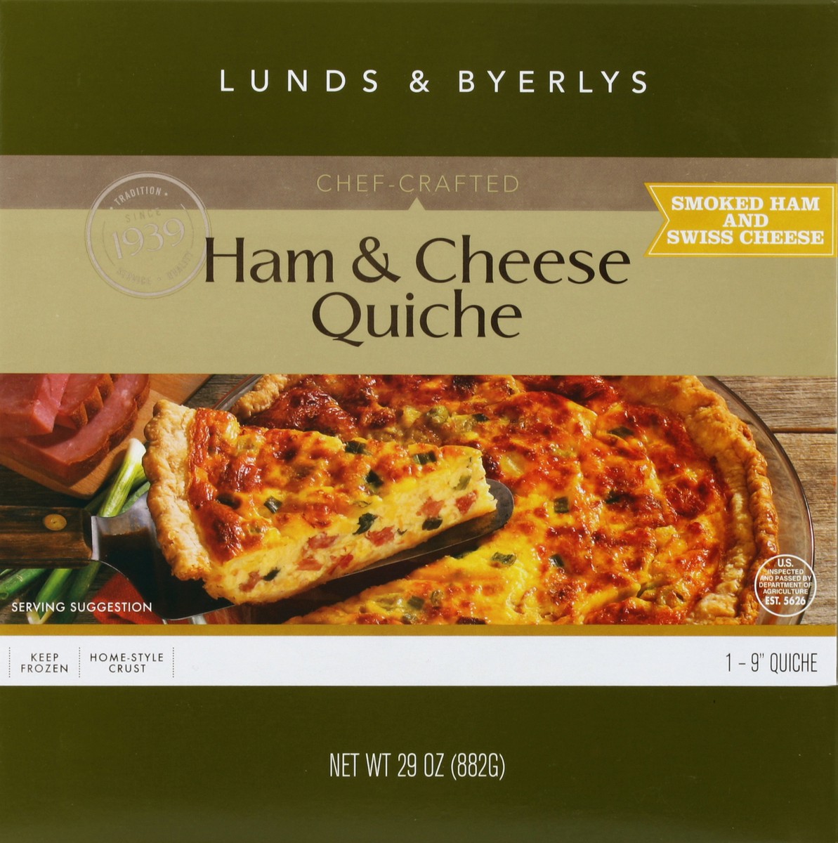 slide 1 of 4, Lunds & Byerlys Quiche 29 oz, 29 oz