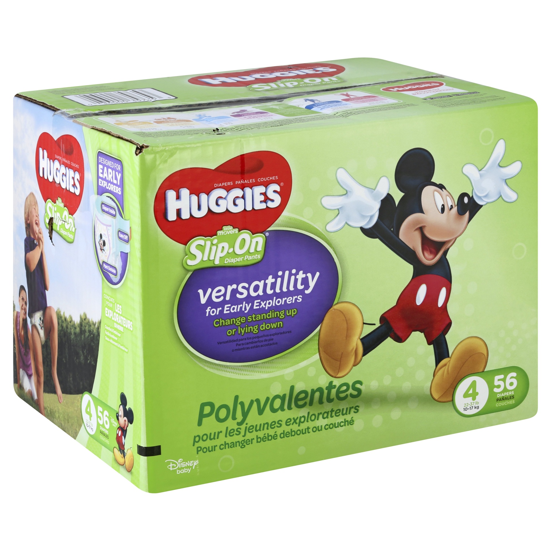 Huggies Little Movers Slip On Diapers Size 4 56 ct | Shipt