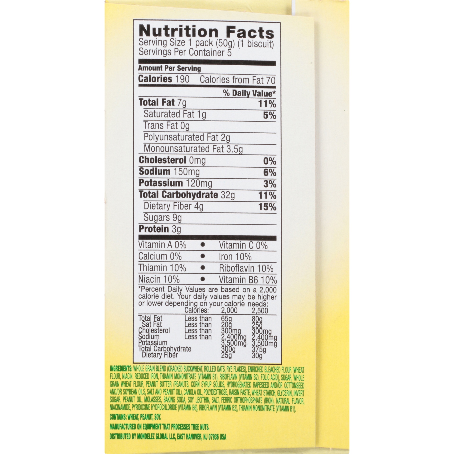 slide 5 of 8, belVita Oats & Peanut Butter Breakfast Biscuits, 5 ct; 1.76 oz