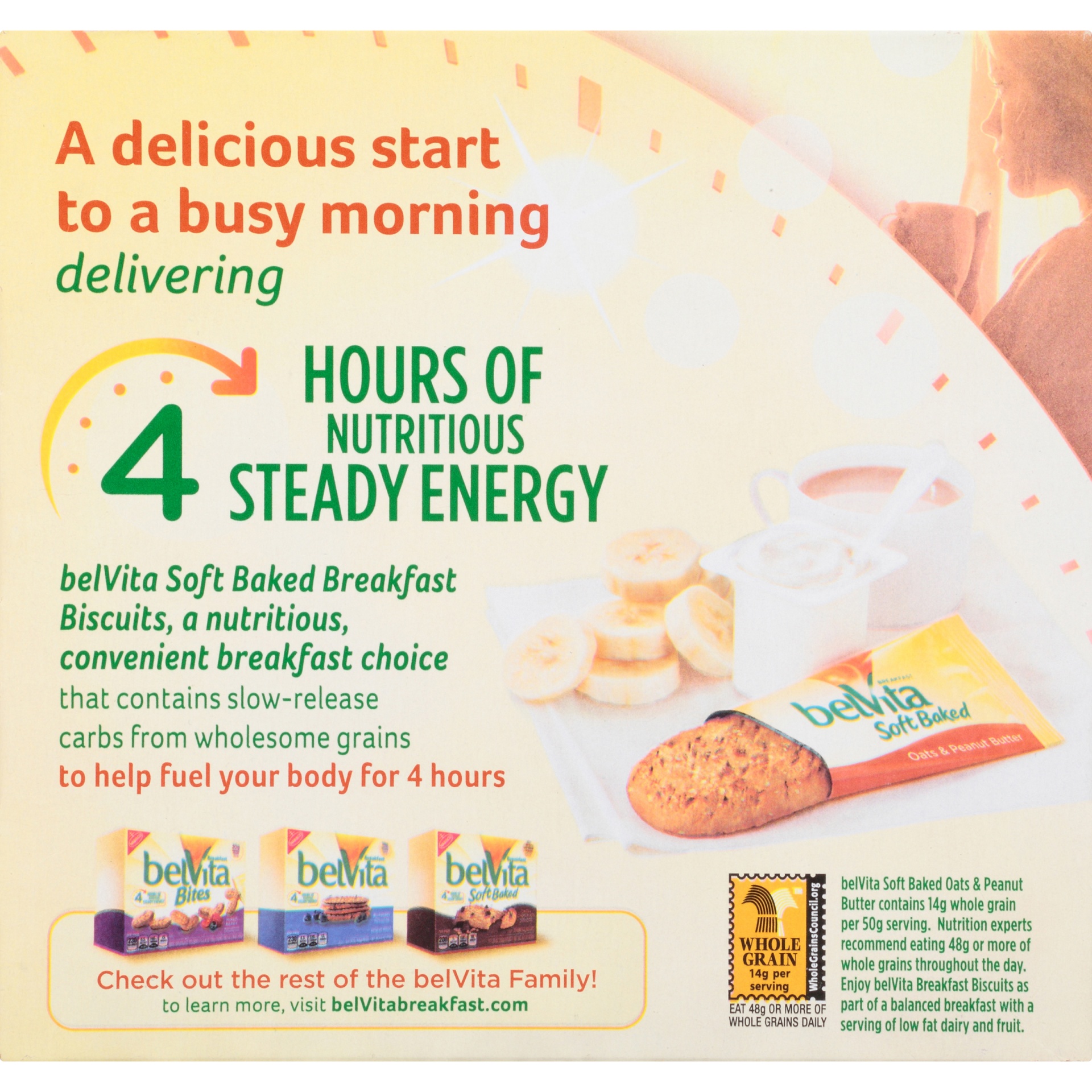 slide 6 of 8, belVita Oats & Peanut Butter Breakfast Biscuits, 5 ct; 1.76 oz