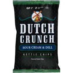Old Dutch Crunch Sour Cream & Dill Kettle Potato Chips - 9 oz