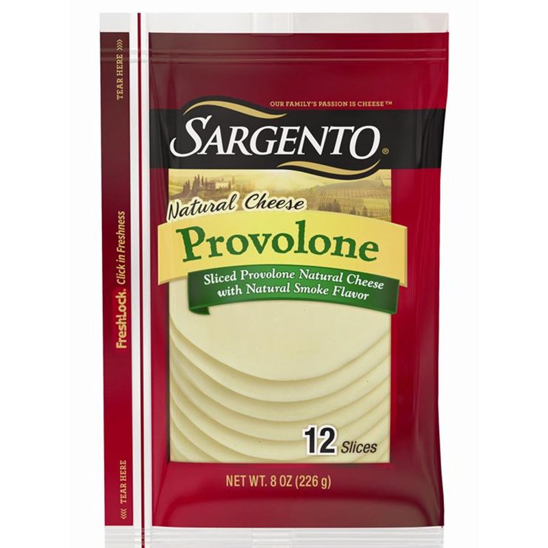 slide 1 of 5, Sargento Natural Provolone Sliced Cheese 12 ea, 8 oz