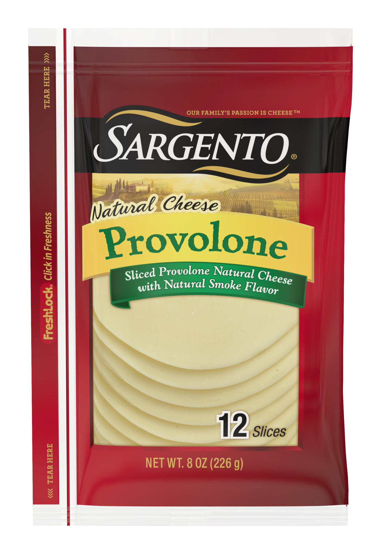 slide 1 of 5, Sargento Sliced Provolone Natural Cheese with Natural Smoke Flavor, 8oz., 12 slices, 8 oz