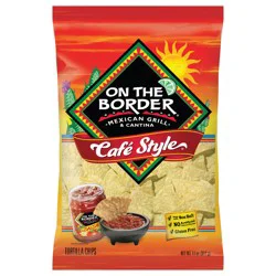 On The Border Café Style Tortilla Chips 11 oz