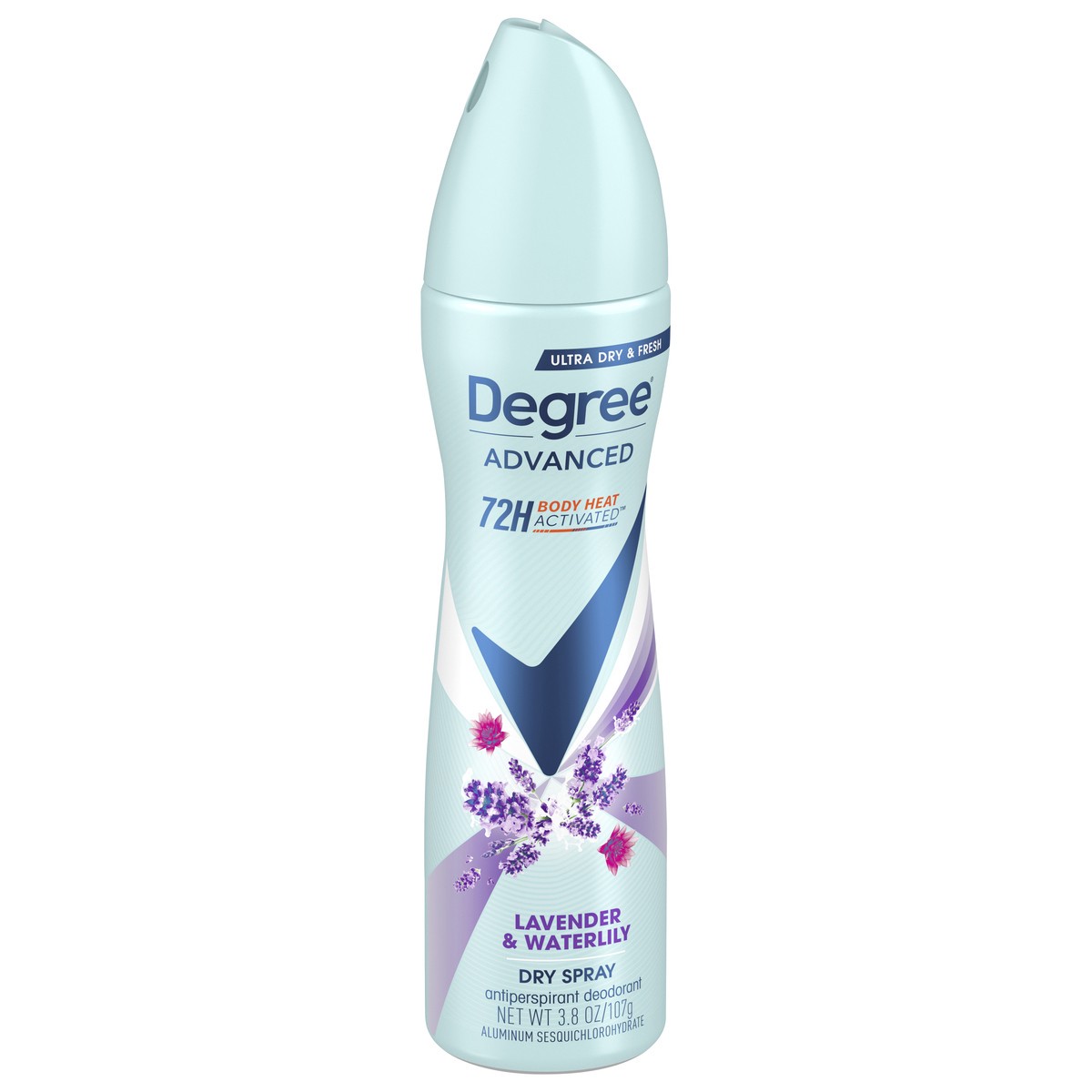 slide 4 of 11, Degree Lavender & Waterlily Antiperspirant Deodorant Dry Spray, 3.8 oz
