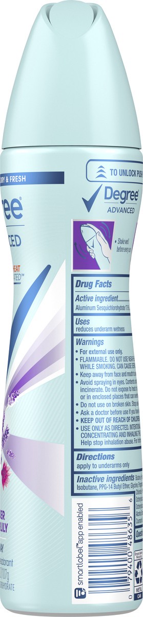 slide 5 of 11, Degree Lavender & Waterlily Antiperspirant Deodorant Dry Spray, 3.8 oz