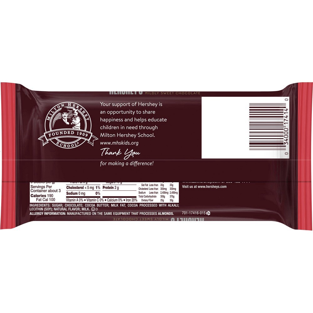 slide 3 of 3, Hershey's Special Dark Mildly Sweet Chocolate Extra Large Bar - 4.25 oz, 4.25 oz