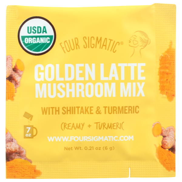 slide 1 of 1, Four Sigmatic Latte Golden ShIItake Turmeric Packet, 1 ct