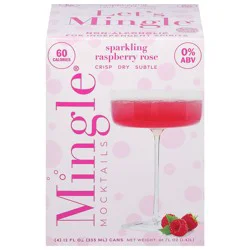 Mingle Sparkling Raspberry Rose Mocktail 4 - 12 fl oz Cans