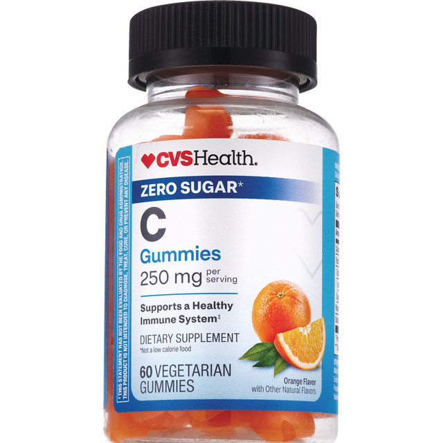 slide 1 of 1, CVS Health Cvs Zero Sugar Vitamin C Gummies 250Mg, 60 ct