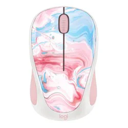 Logitech M317C Limited Edition Wireless Mouse, 22% Recycled, Cotton Candy