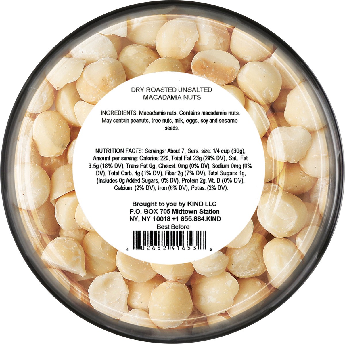 slide 2 of 4, KIND Dry Roasted Unsalted Macadamia Nuts, 7.0 OZ, 7 oz