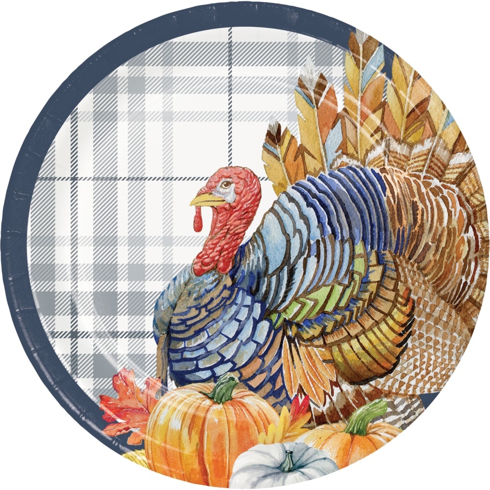 slide 1 of 1, Creative Converting Thanksgiving Elegance Plates, 8 ct