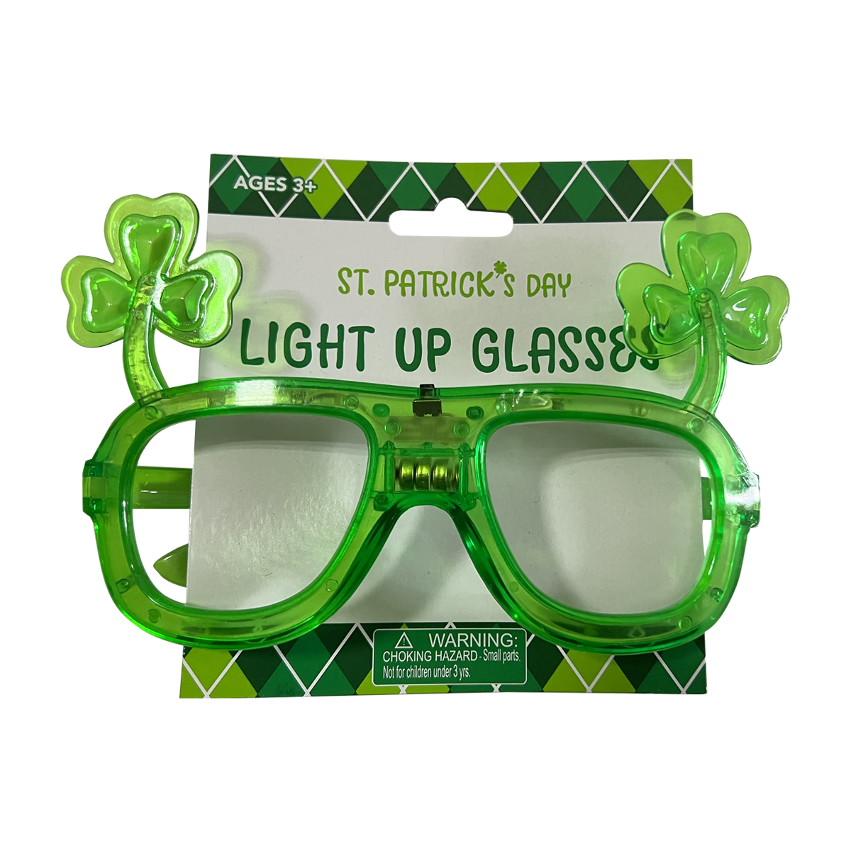 slide 1 of 5, Meijer St Patrick's Day Light Up Glasses, 1 ct