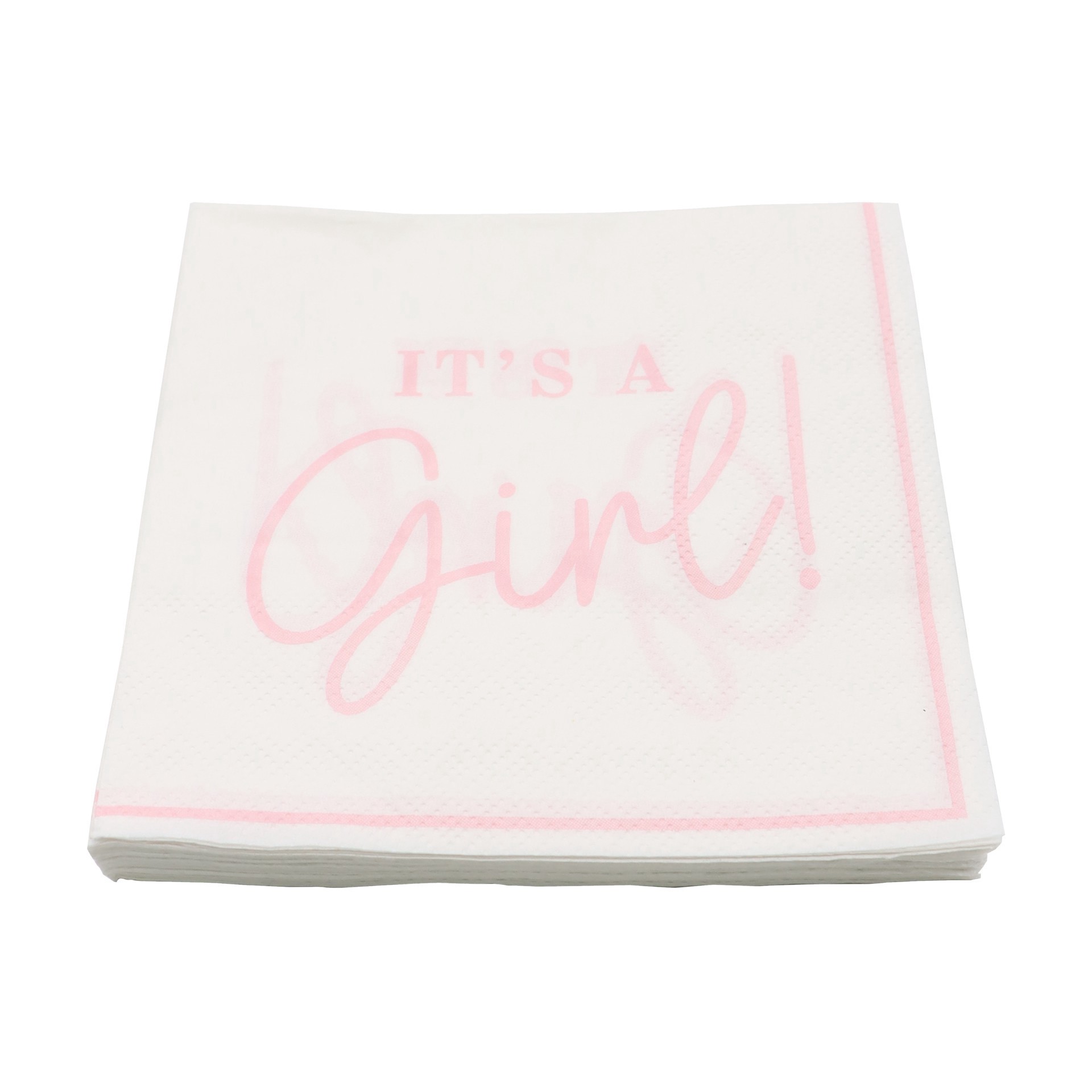 slide 3 of 3, It's A Girl Beverage Napkins, 20ct. By Celebrate It, 20 ct