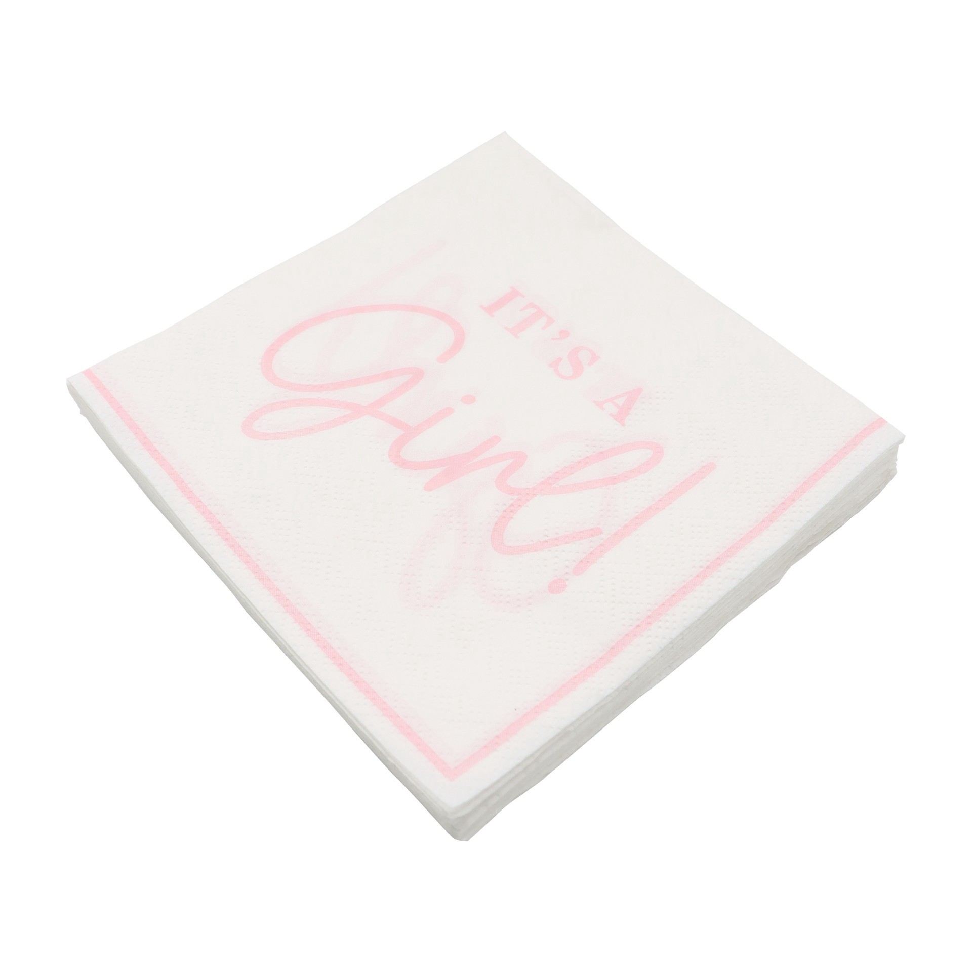 slide 2 of 3, It's A Girl Beverage Napkins, 20ct. By Celebrate It, 20 ct