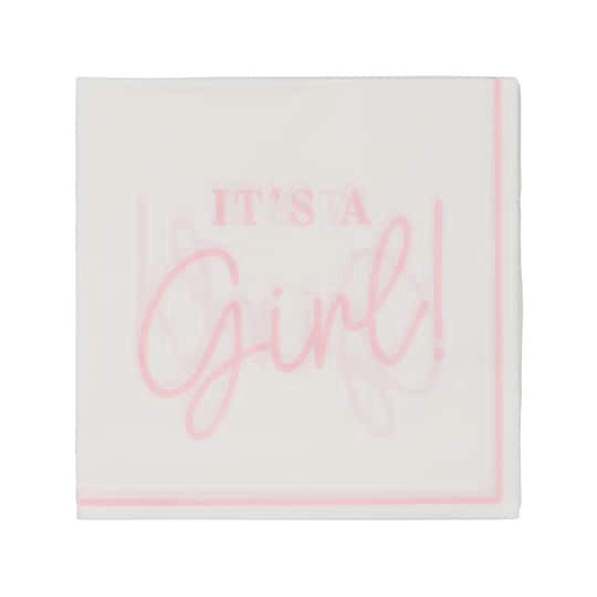 slide 1 of 3, It's A Girl Beverage Napkins, 20ct. By Celebrate It, 20 ct