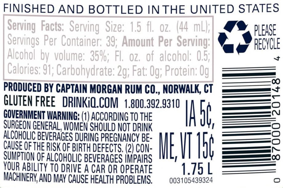 slide 2 of 4, Captain Morgan Silver Spiced Rum, 1.75 L, 1.75 liter